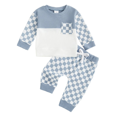 CHECK MATE Waffle Knit Outfit