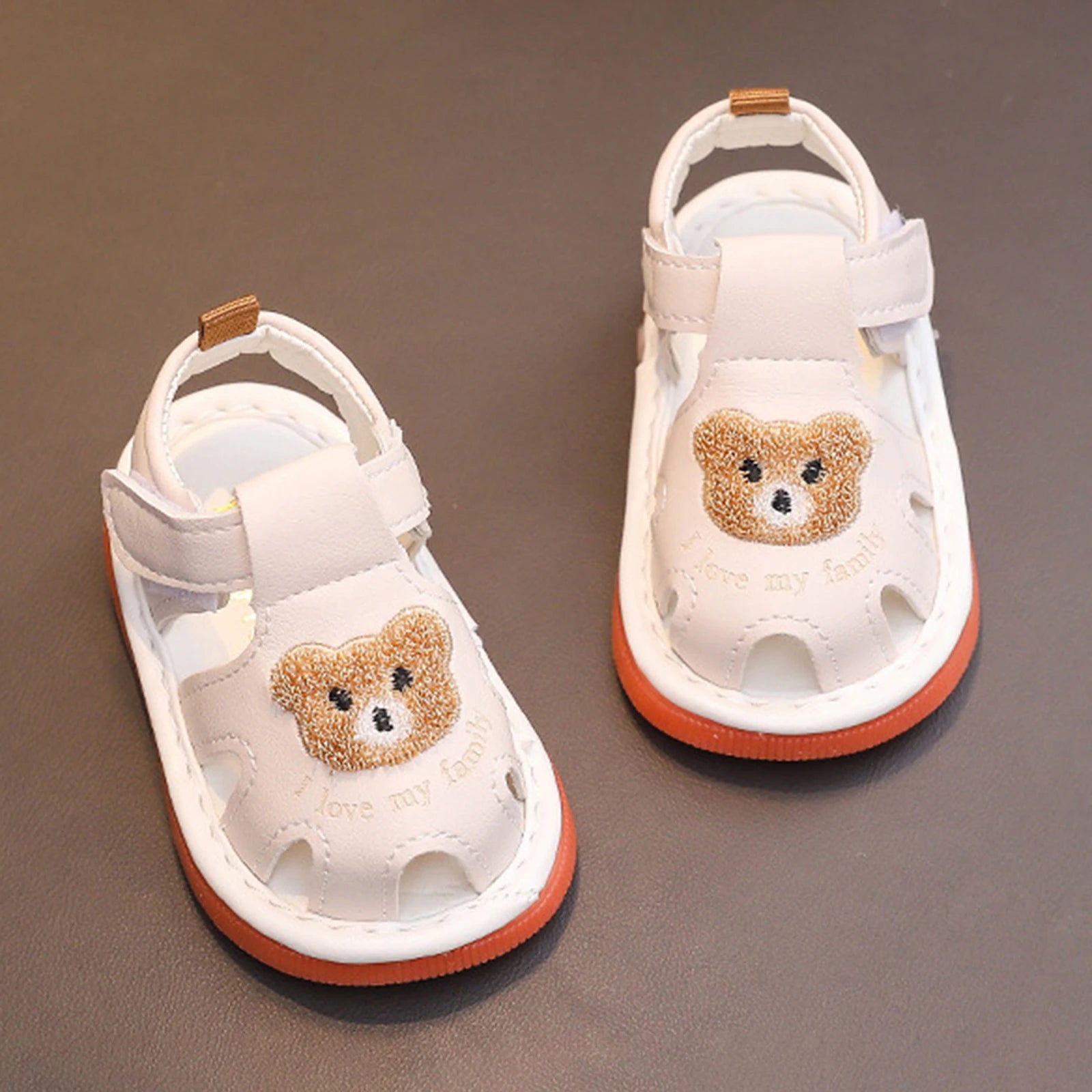 I LOVE MY FAMILY Bear Sandals