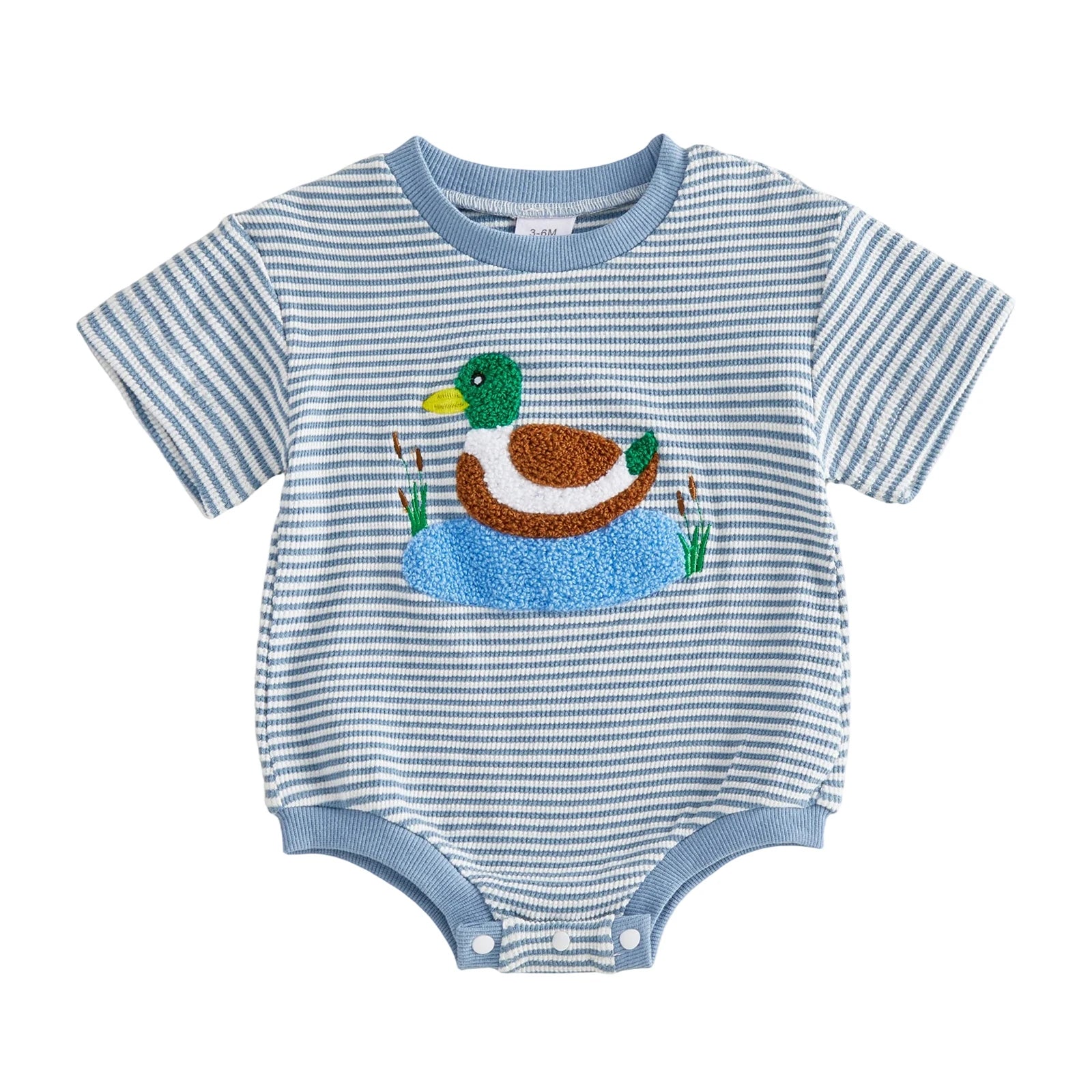 DUCK Striped Onesie