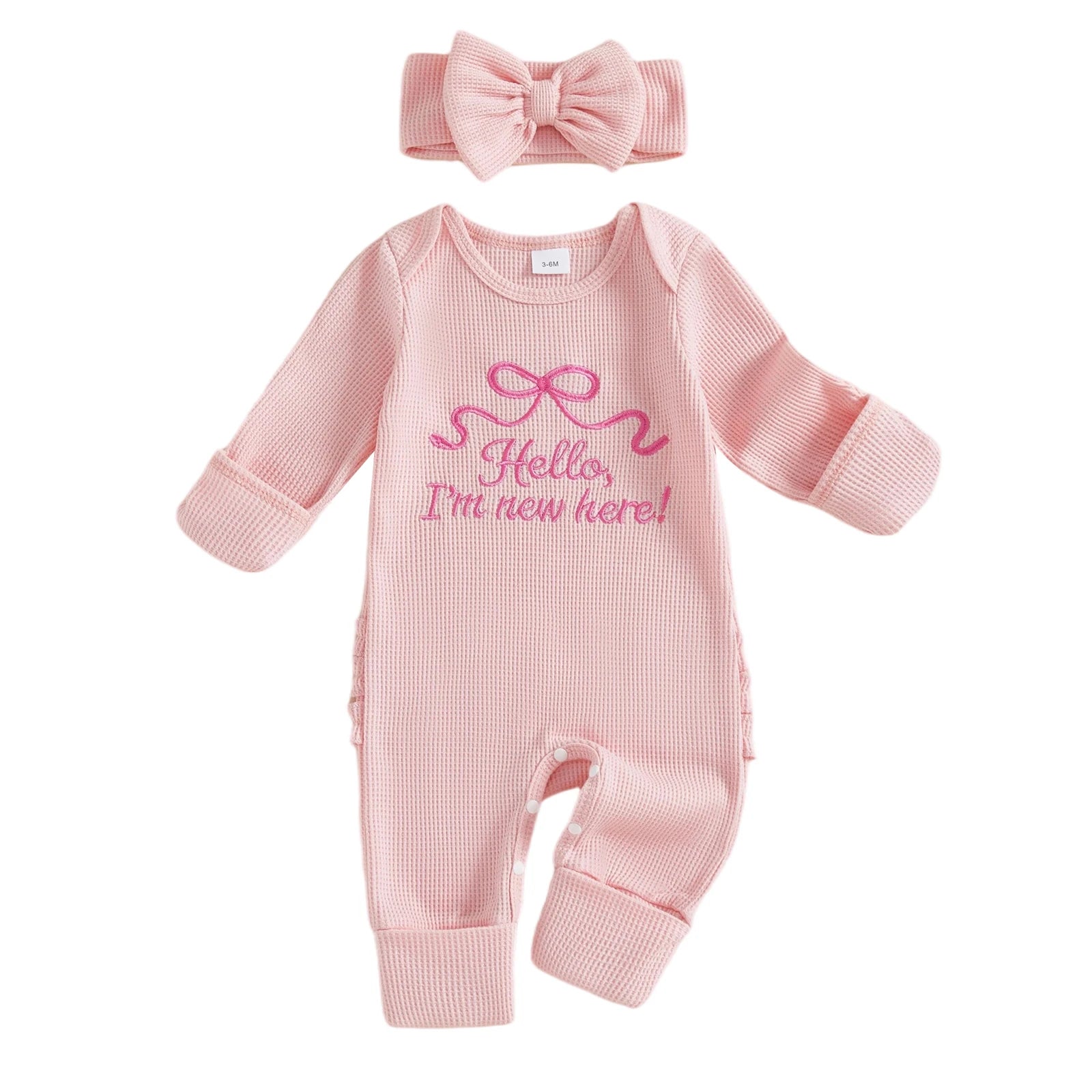 HELLO, I'M NEW HERE Bow Jumpsuit