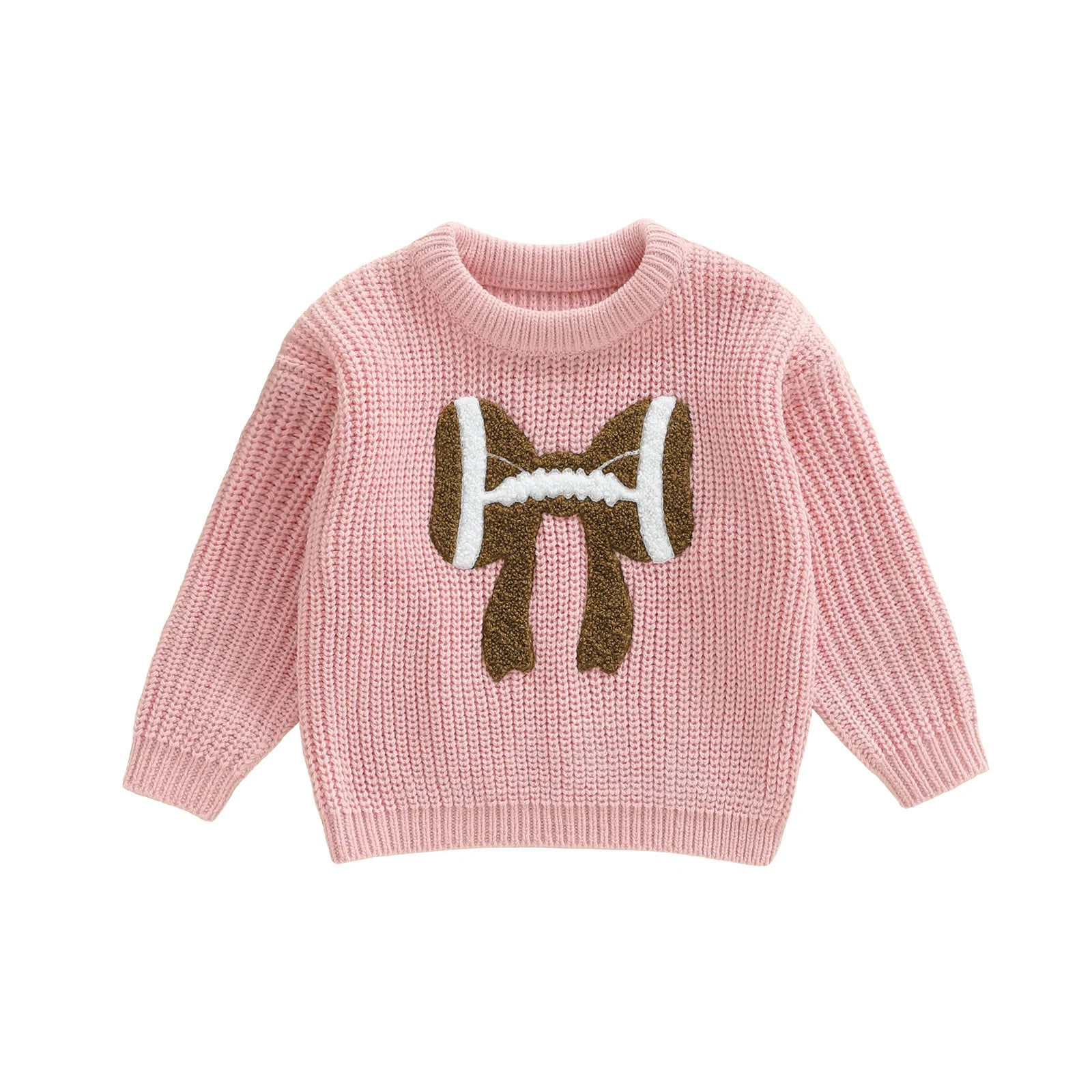 FOOTBALL BOW Knitted Sweater