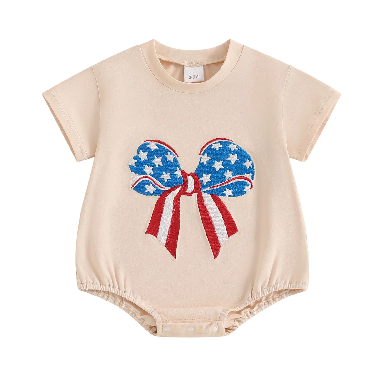 STARS & STRIPES Bowtie T-Shirt Onesie