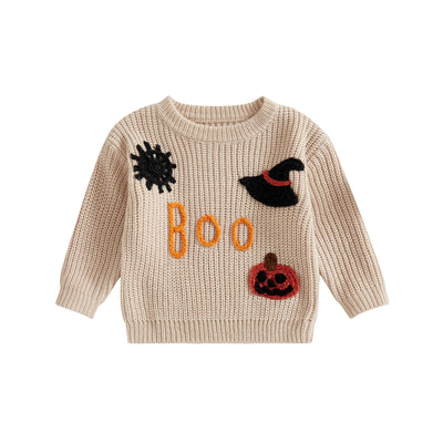 BOO Halloween Knitted Sweater