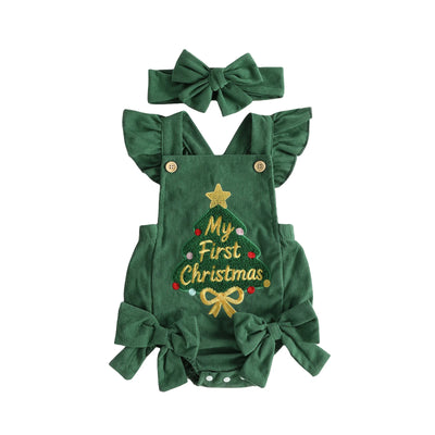 GINGERBREAD GIRL Corduroy Romper