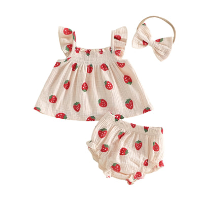 STRAWBERRY Muslin Outfit