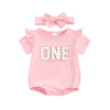 ONE Ruffle Onesie