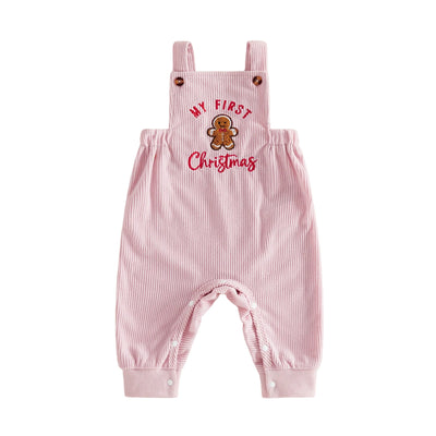 MY FIRST CHRISTMAS Corduroy Overalls