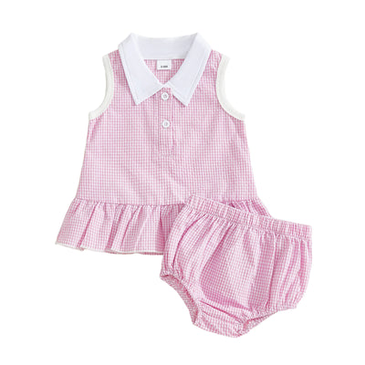 MARLEY Collared Ruffle Outfit