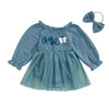 ONE Butterfly Tulle Romper Dress