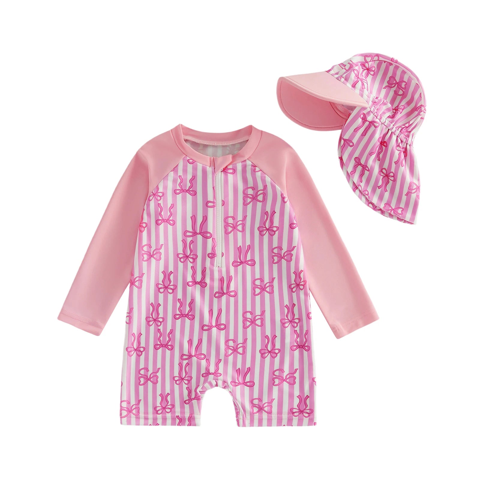 BERRIES & BOWS Swimsuit with Sun Hat