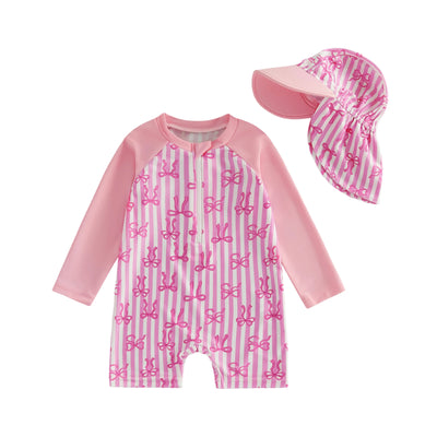 BERRIES & BOWS Swimsuit with Sun Hat