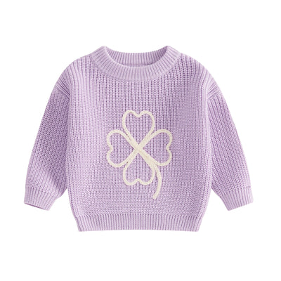 LUCKY CLOVER Knitted Sweater