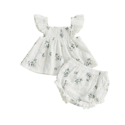 KEELY Floral Smocked Summer Outfit