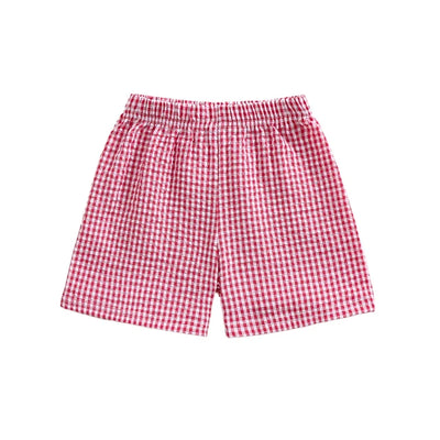 SUMMER Plaid Muslin Shorts