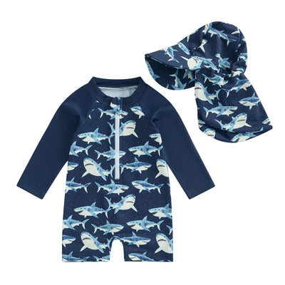 SEA BREEZE Swimsuit with Sun Hat