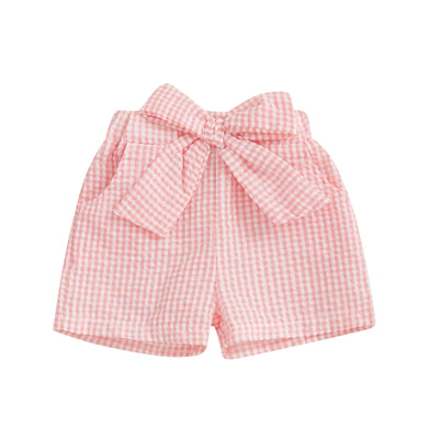 POLLY Checkered Bowtie Shorts