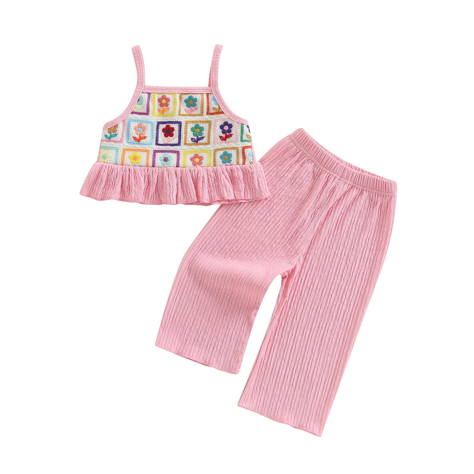 FLOWERS Crochet Crop Top Outfit