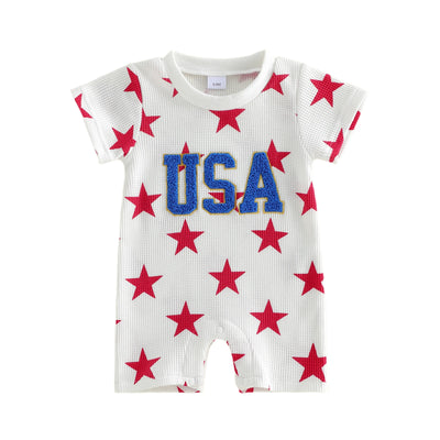 USA STAR White Jumpsuit