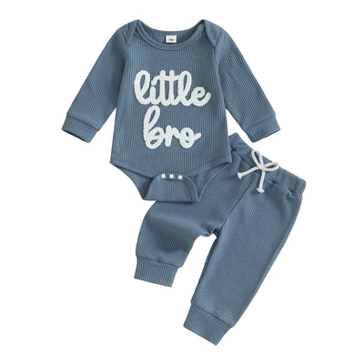 LITTLE BRO Waffle Knit Outfit