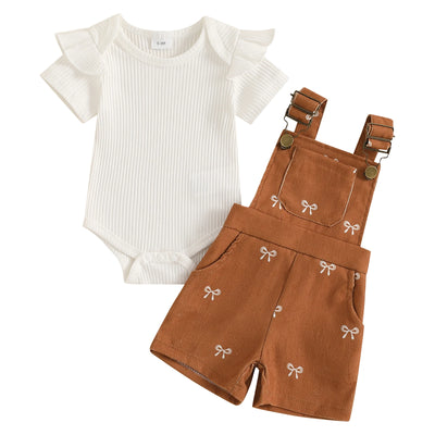 BOWTIE Corduroy Overall Outfit