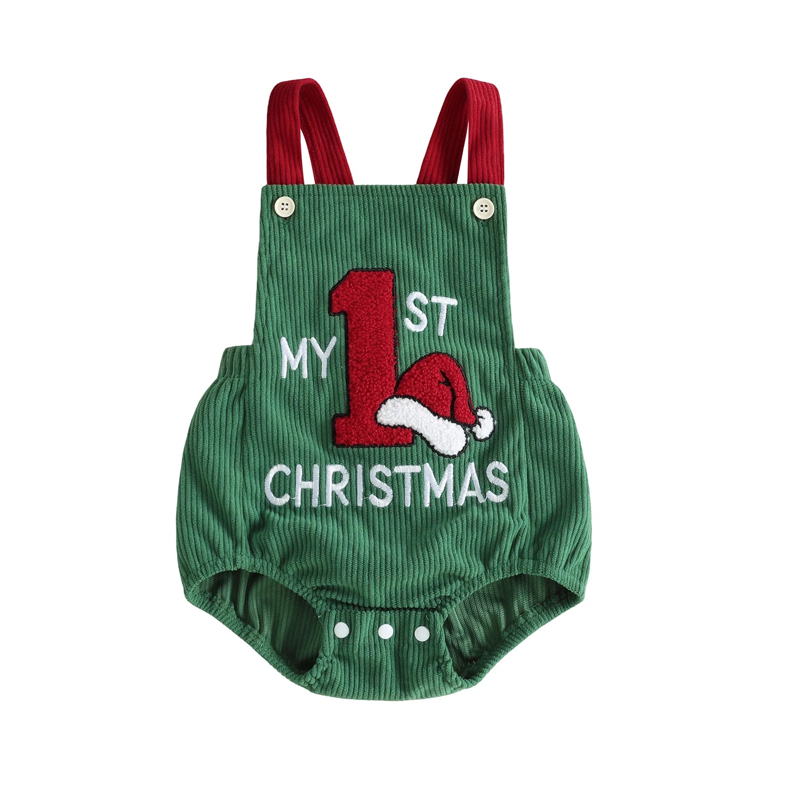 MY FIRST CHRISTMAS Corduroy Romper