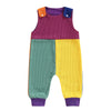 COLOR BLOCK Corduroy Pull-on Jumpsuit