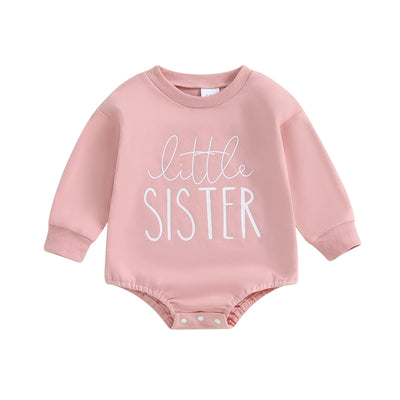 LITTLE SISTER Long-Sleeve Onesie