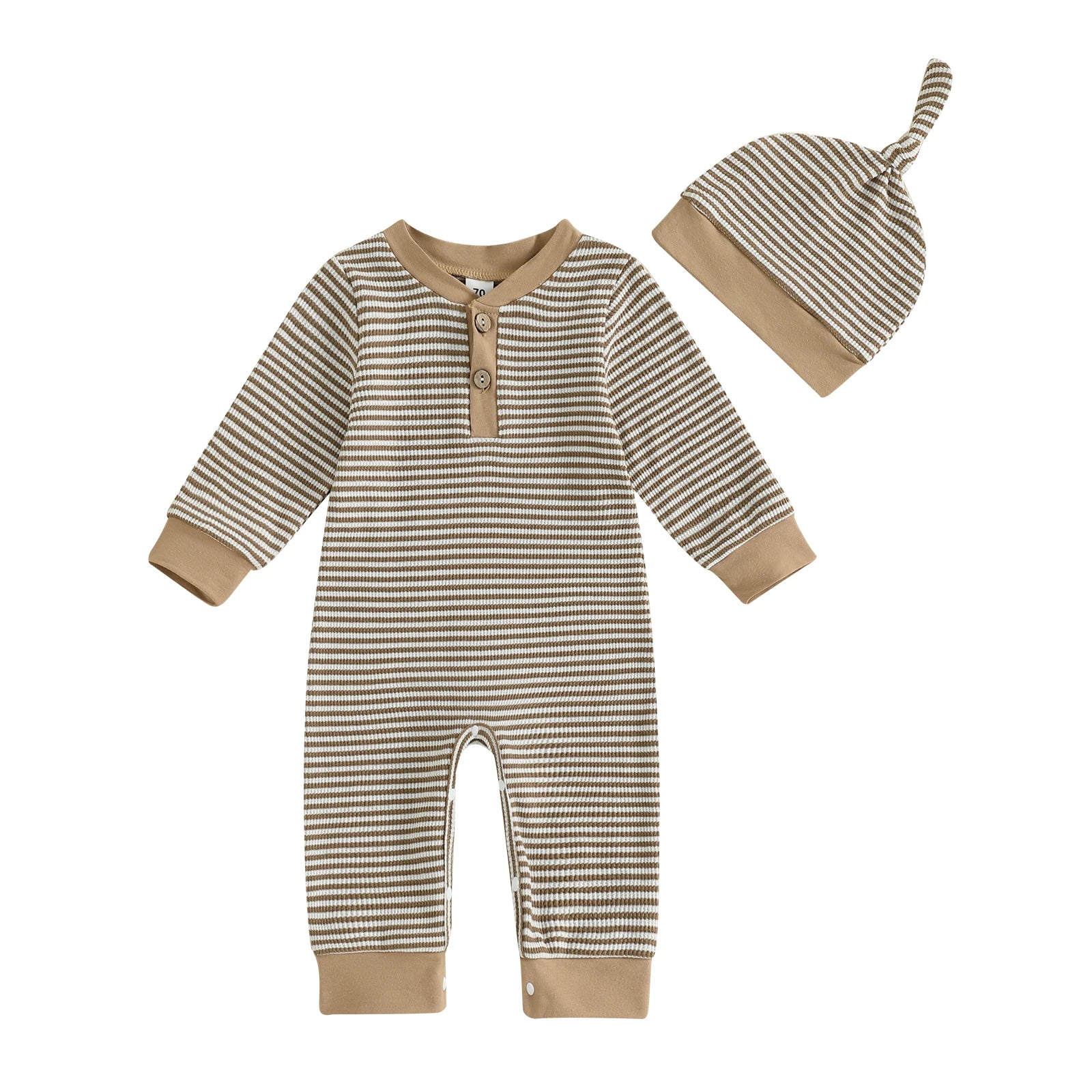 TOMMY Striped Jumpsuit with Beanie
