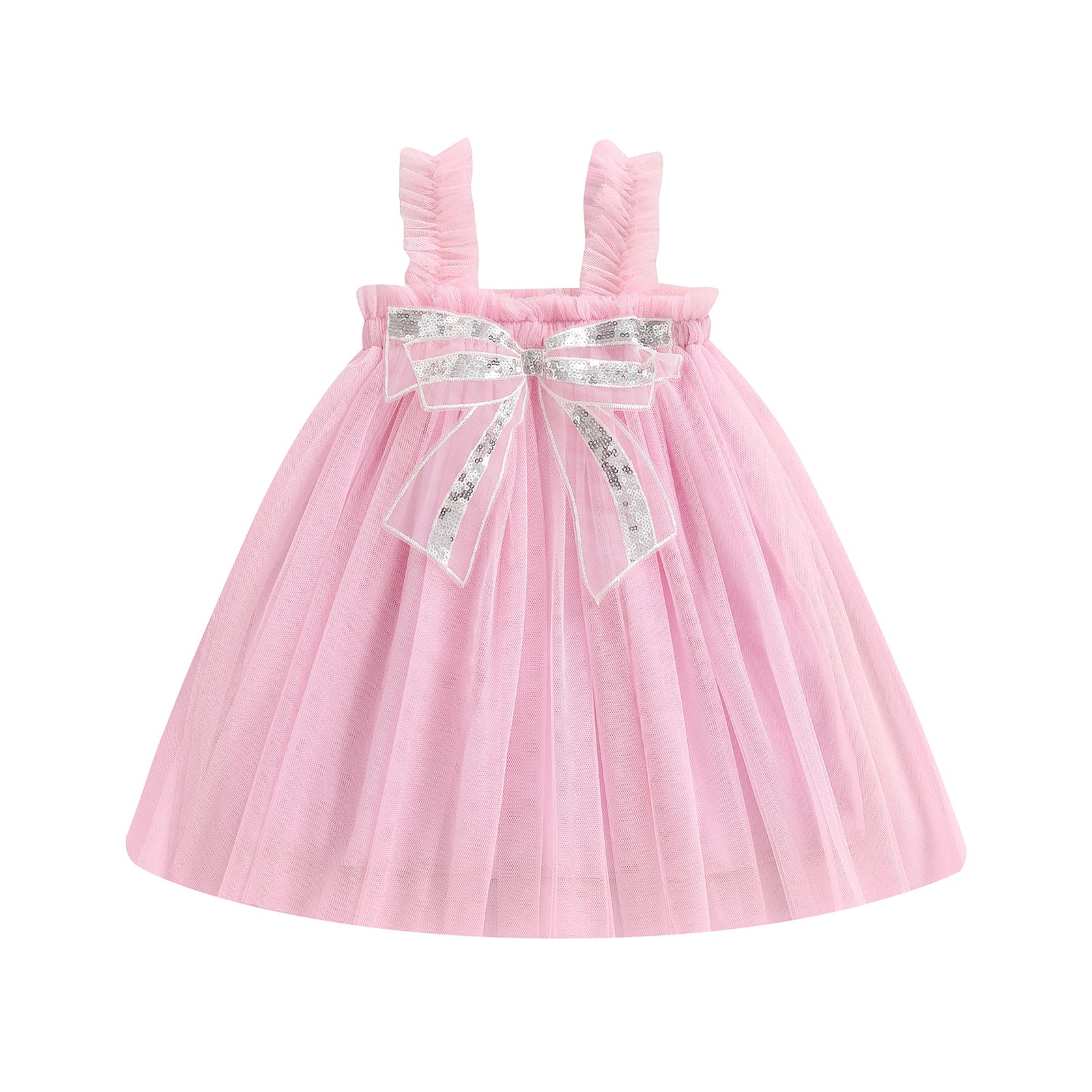 GLITTER BOW Tulle Dress
