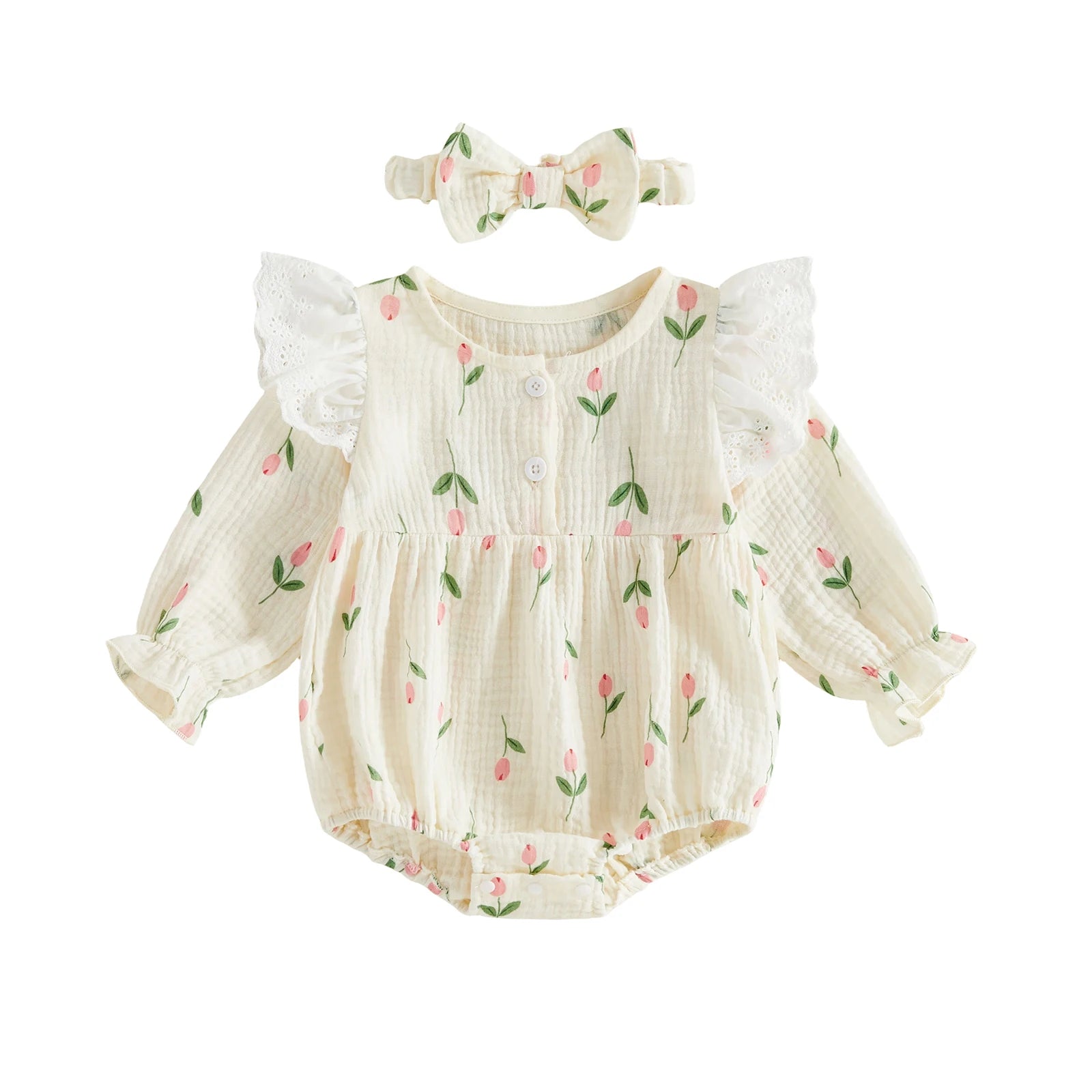 SPRING Angel Wing Romper