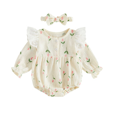 SPRING Angel Wing Romper