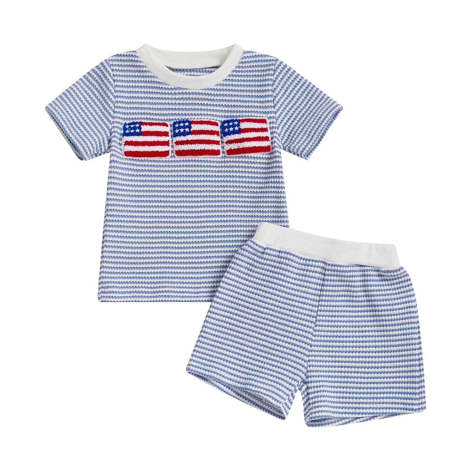 USA FLAG Striped Summer Outfit