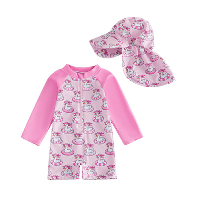 MERMAID Swimsuit with Sun Hat