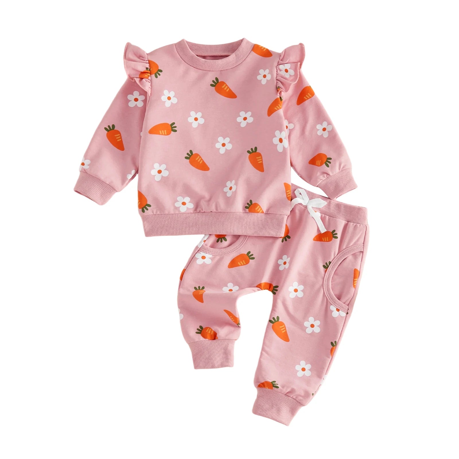 EASTER Pink Ruffle Outfit