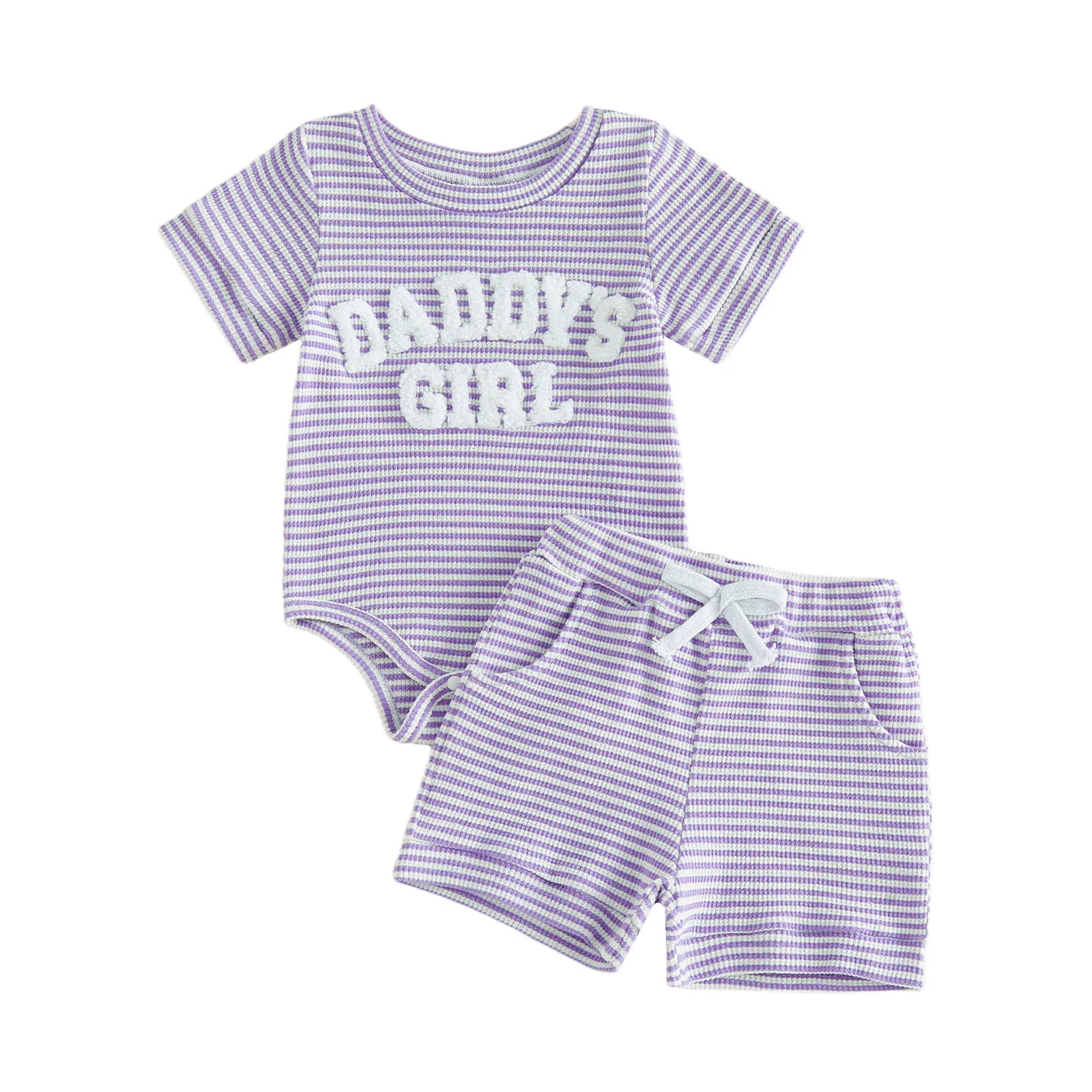DADDY'S GIRL Striped Outfit