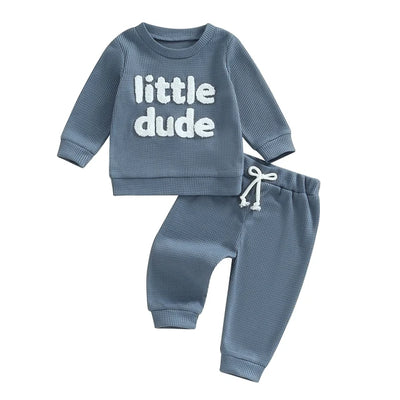 LITTLE DUDE Waffle Outfit