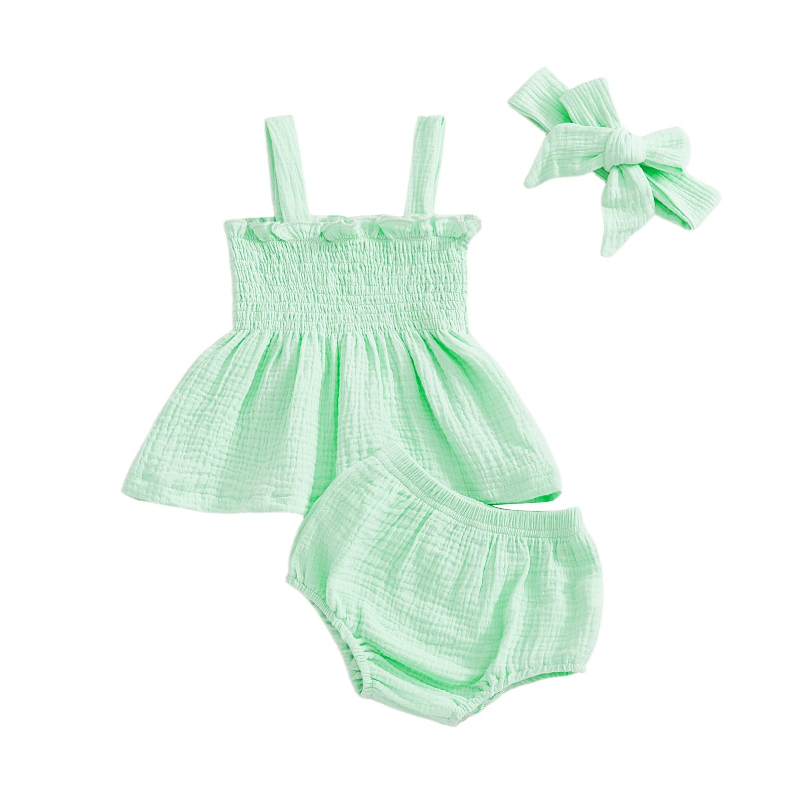 PENNY Smocked Muslin Summer Outfit