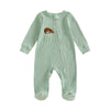 SLEEPY HEAD Ribbed Footed Jumpsuit