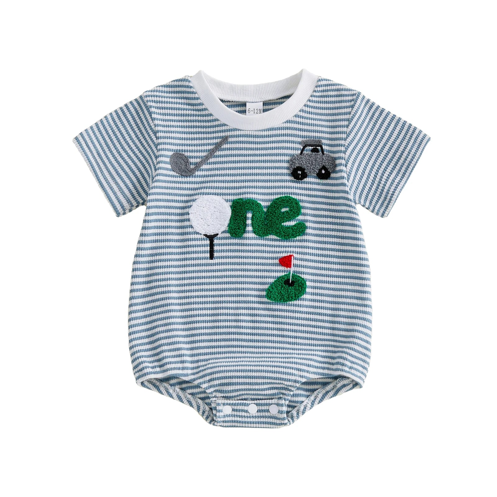ONE Golf Striped Onesie