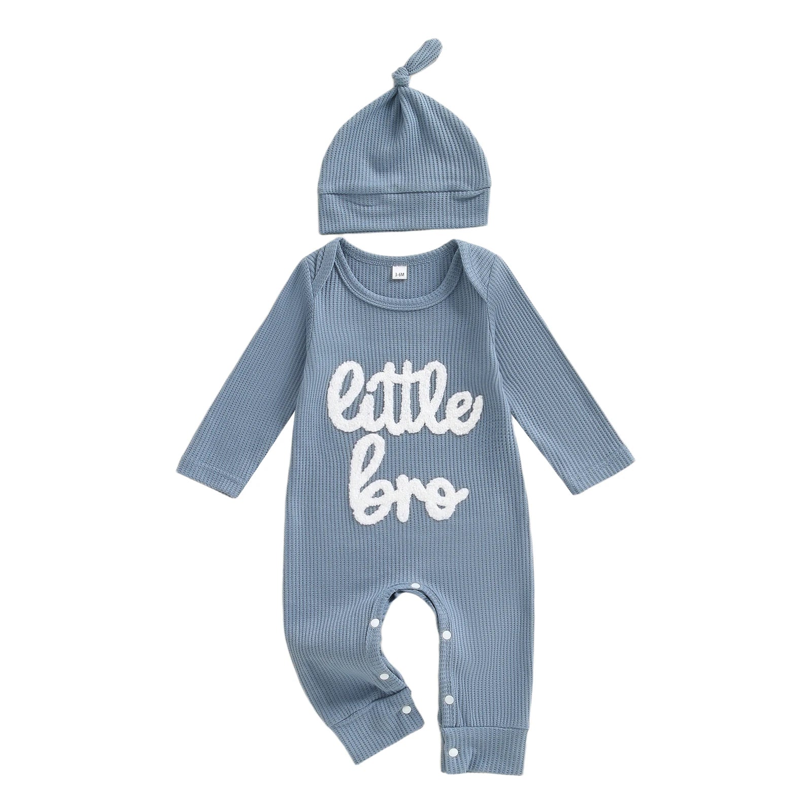 LITTLE BRO Waffle Knit Jumpsuit