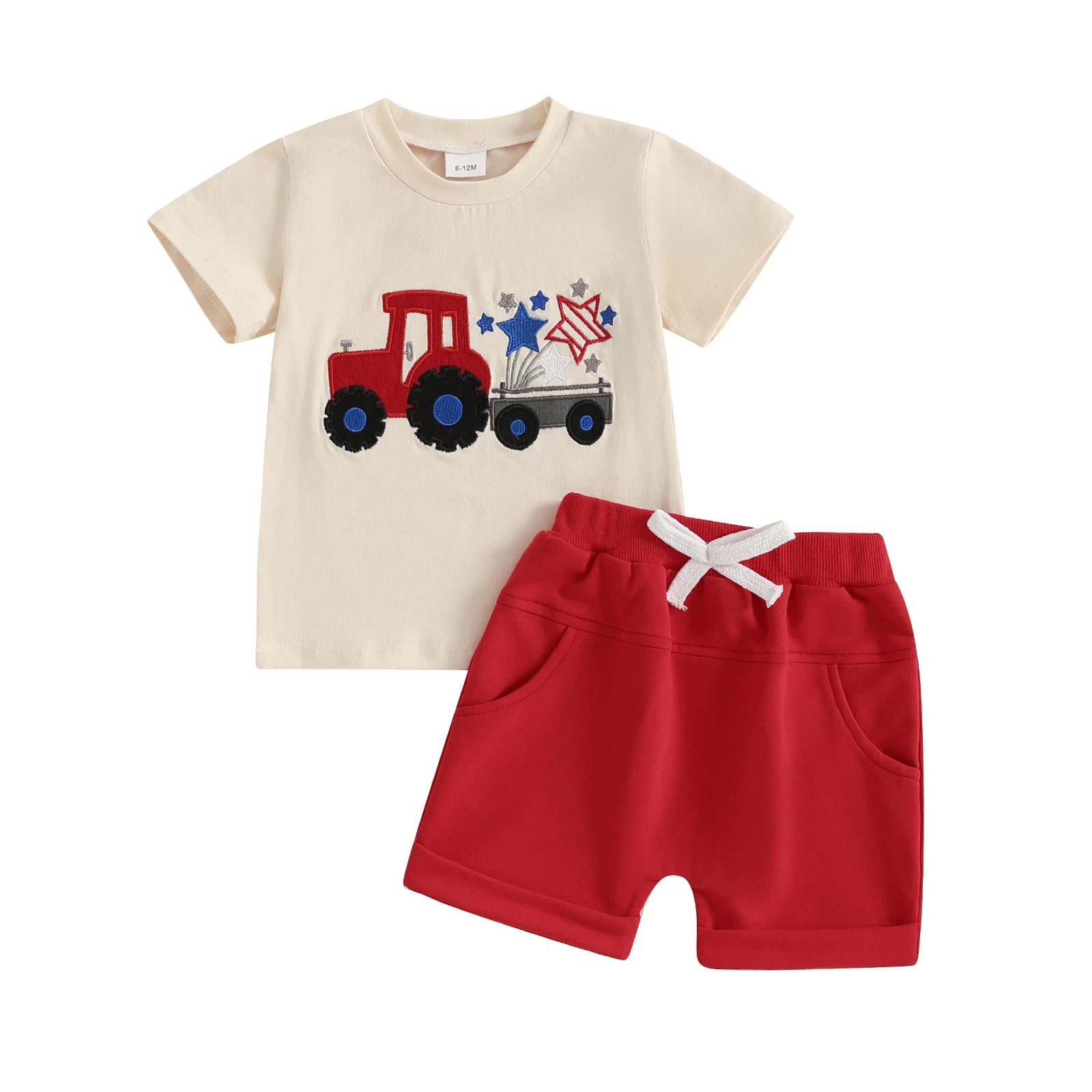 4TH OF JULY TRACTOR Summer Outfit