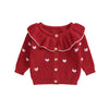 LITTLE HEARTS Collar Cardigan