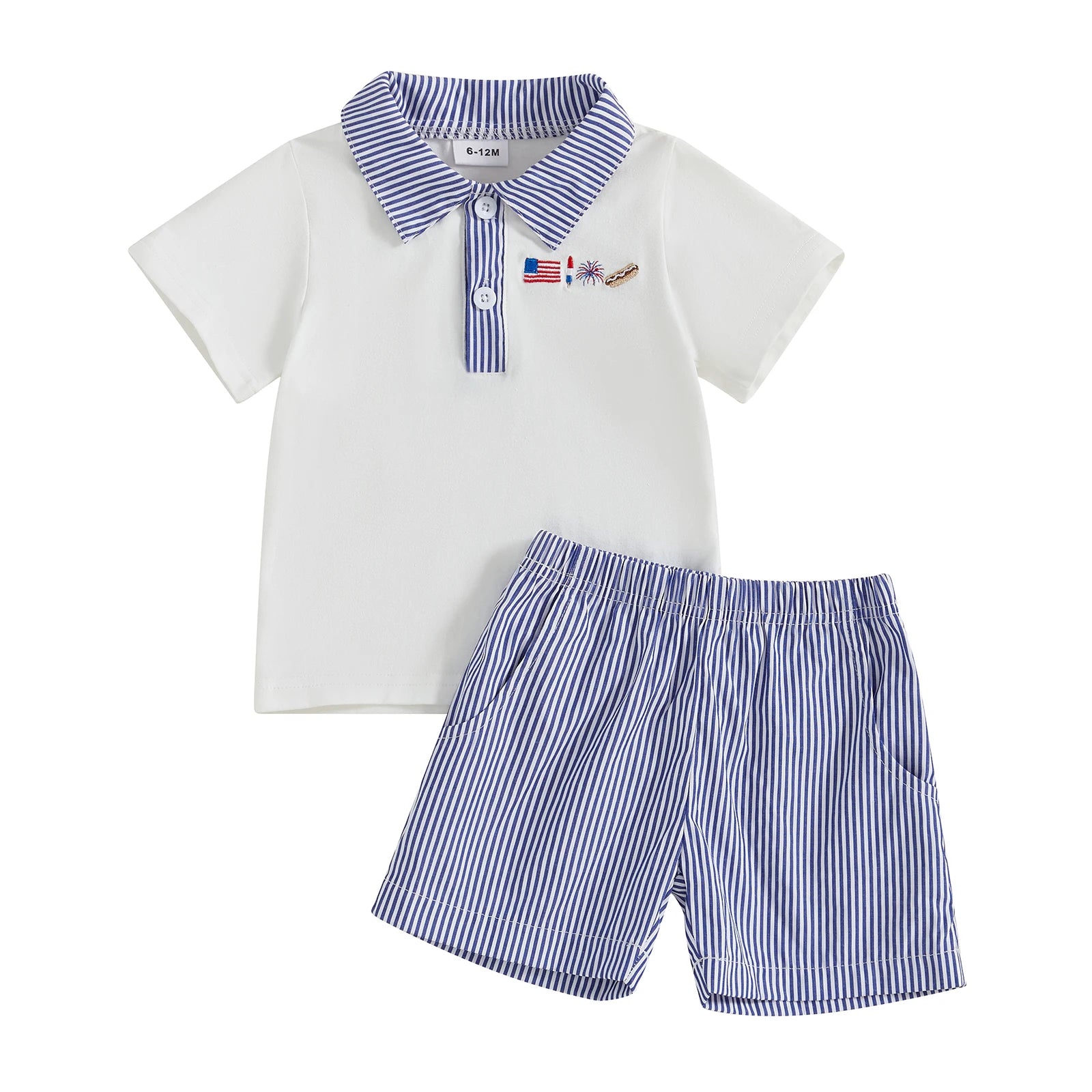4TH OF JULY Polo Outfit