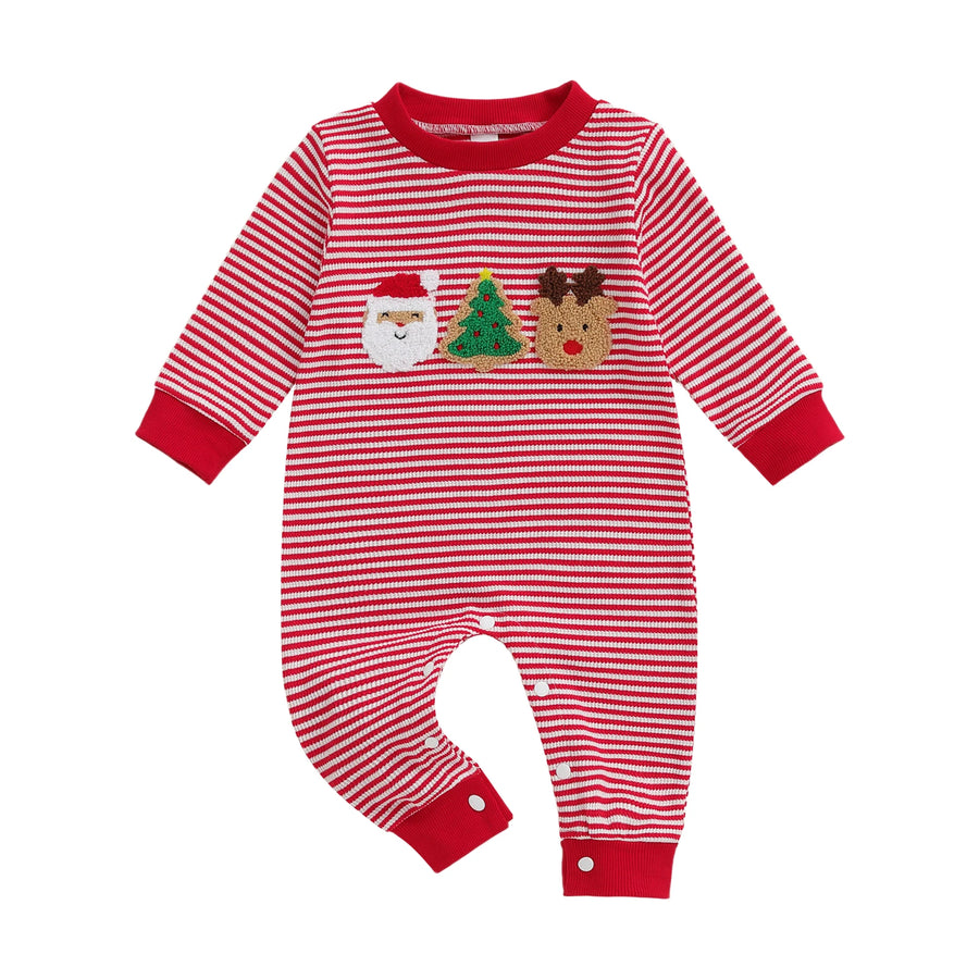 SANTA & RUDOLPH Striped Jumpsuit
