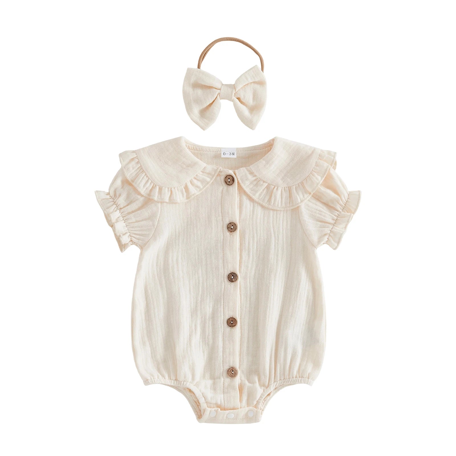 MILA Collar Romper with Headband