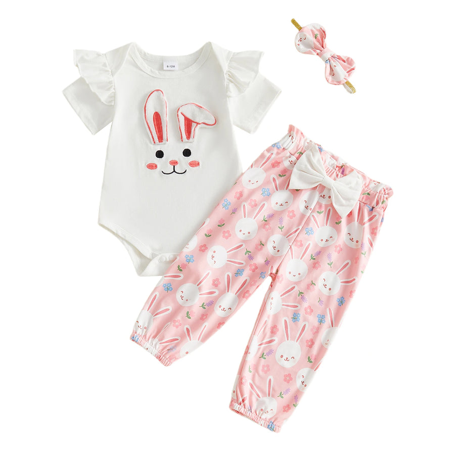 HAPPY BUNNY Outfit with Headband