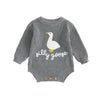 SILLY GOOSE Knitted Romper