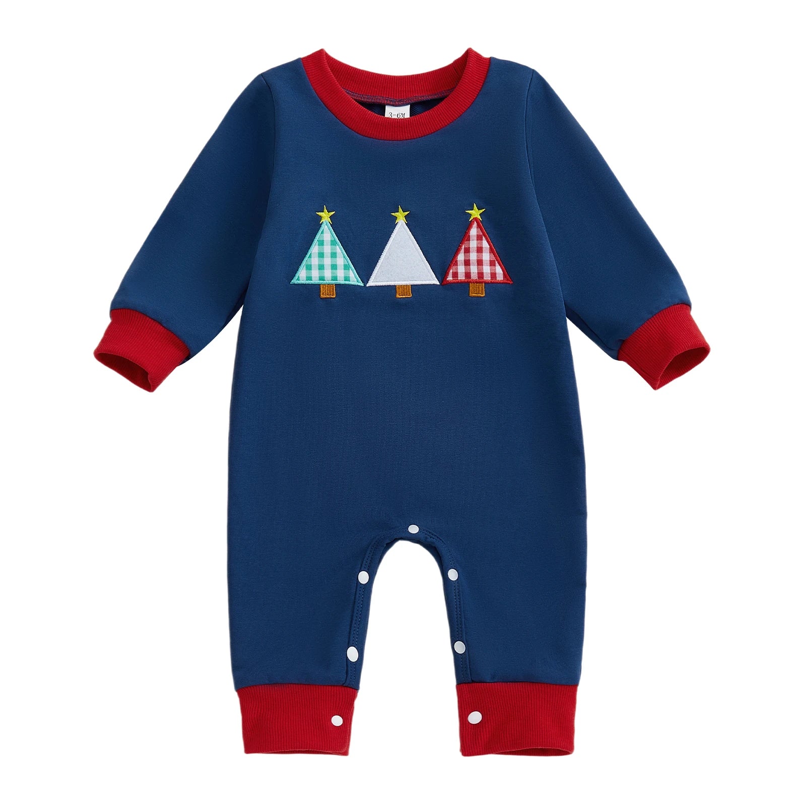 CHRISTMAS TREES Blue Jumpsuit