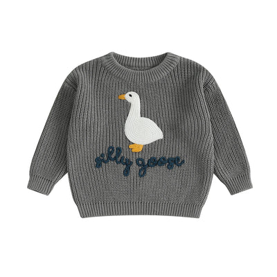 SILLY GOOSE Knitted Sweater