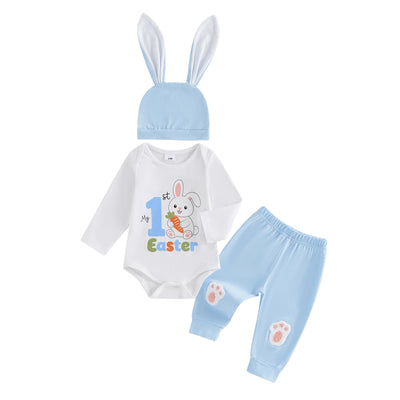 MY 1st EASTER Outfit with Bunny Beanie